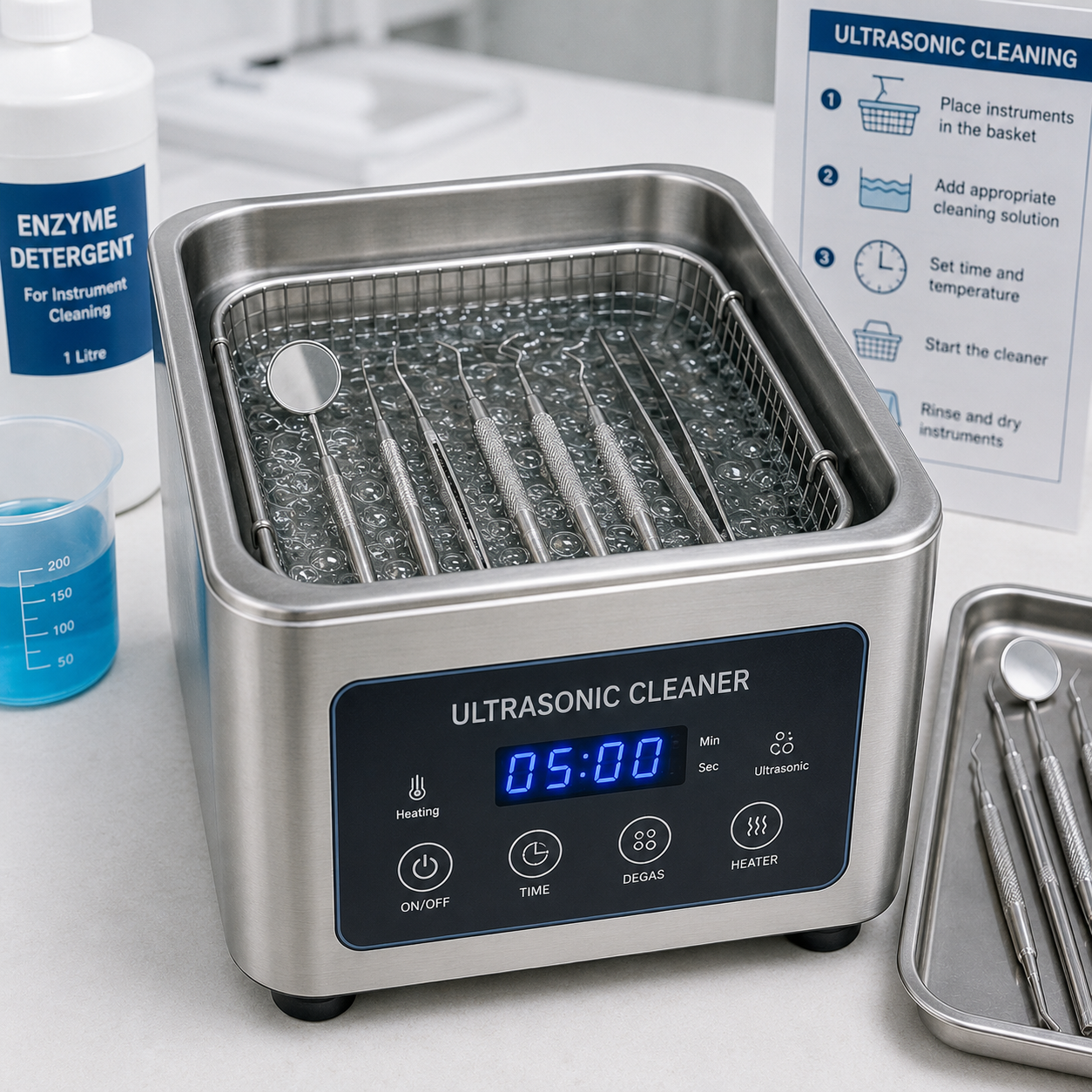 Ultrasonic wave bath cleaning dental clinic Kanyakumari